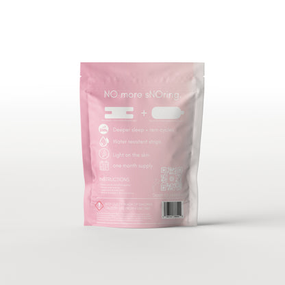 Womens Snore mouth tape & nasal strip