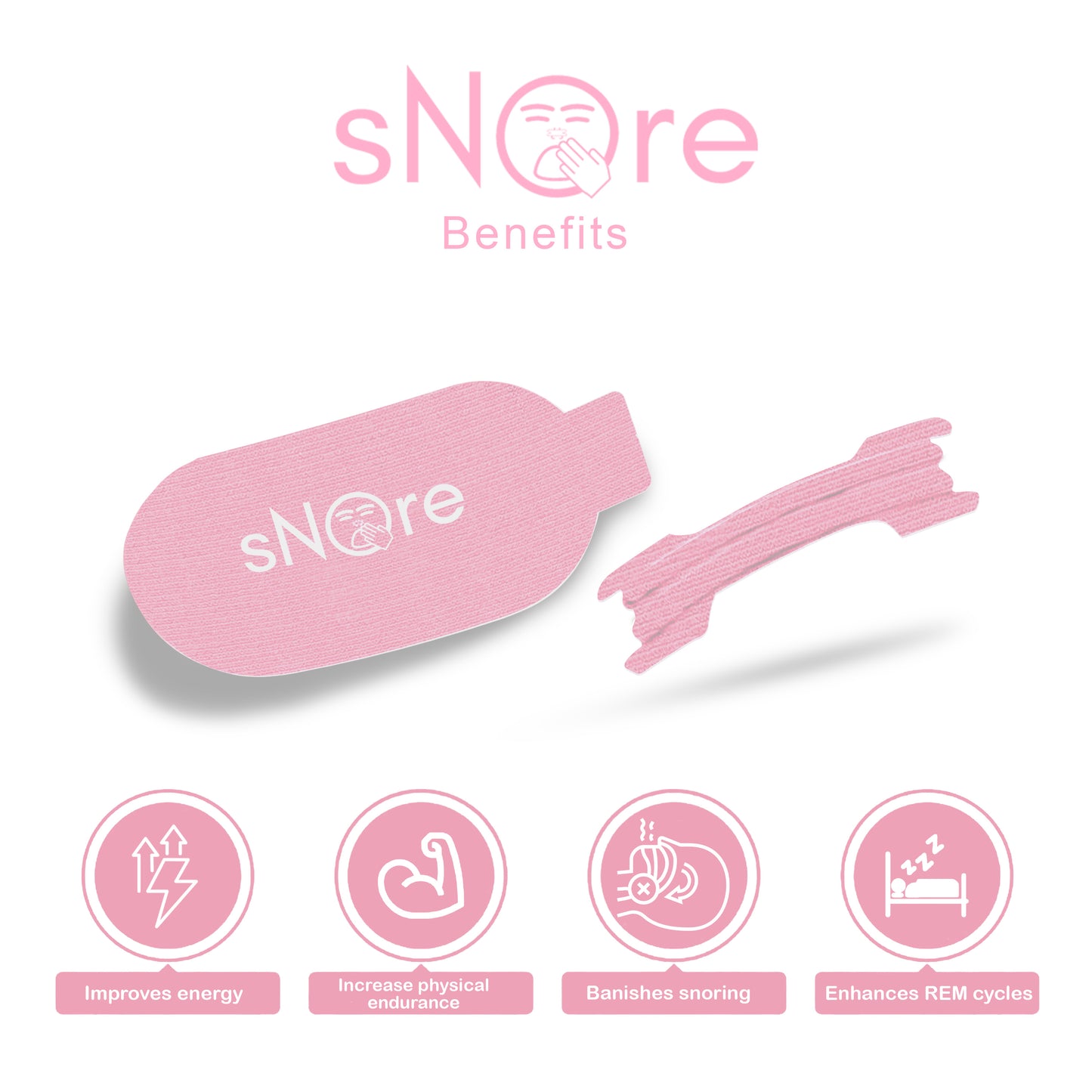 Womens Snore mouth tape & nasal strip