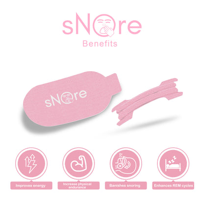 Womens Snore mouth tape & nasal strip