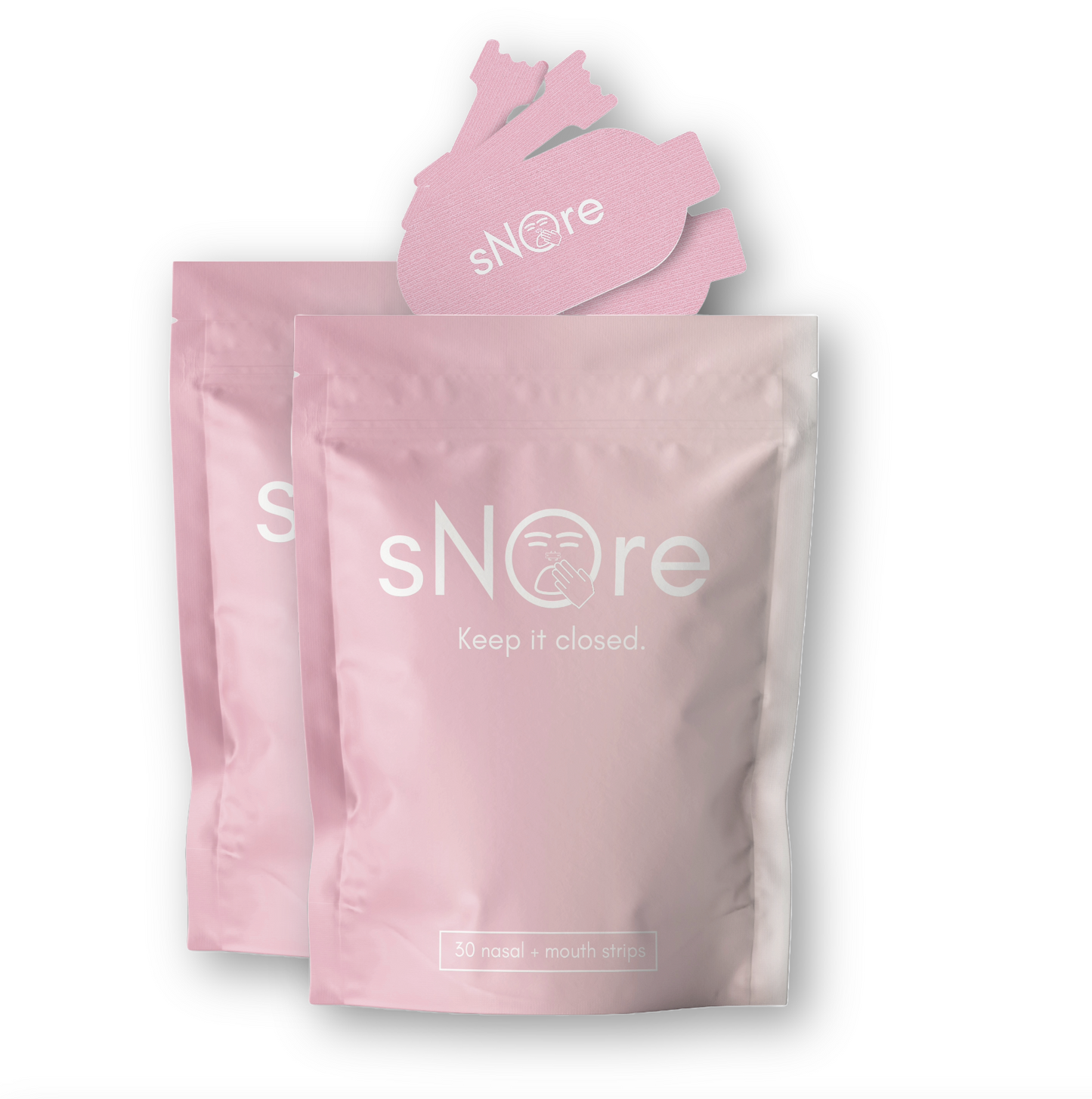 Womens Snore mouth tape & nasal strip