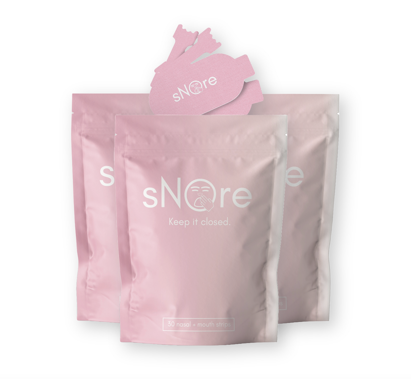 Womens Snore mouth tape & nasal strip
